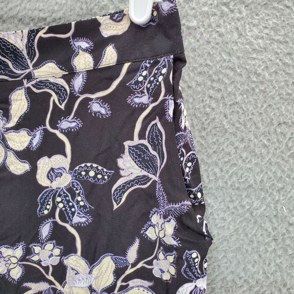 Ellos Wide-Leg Pants Pull On Soft Elastic Waist Plus Size 14/16 Floral W Pockets - Picture 5 of 10